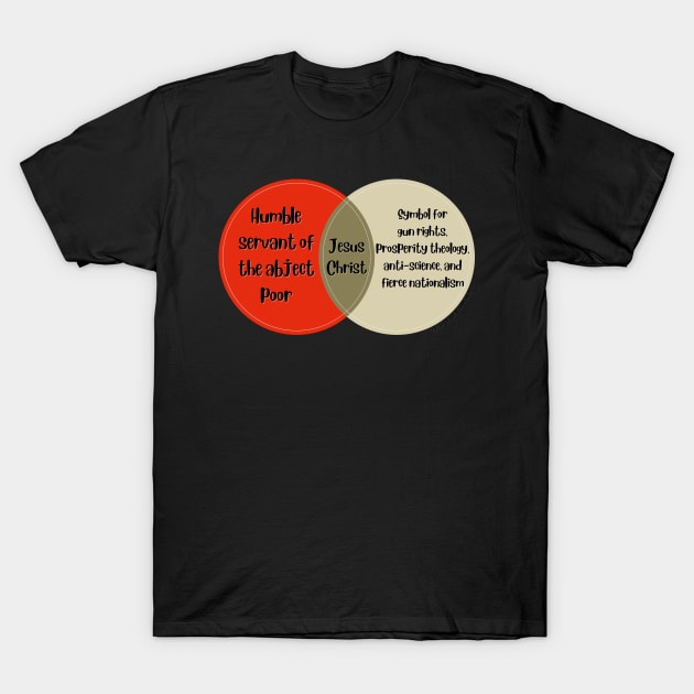 Venn Diagram Jesus Christ T-Shirt by Jean-Claude Venn-Diagram